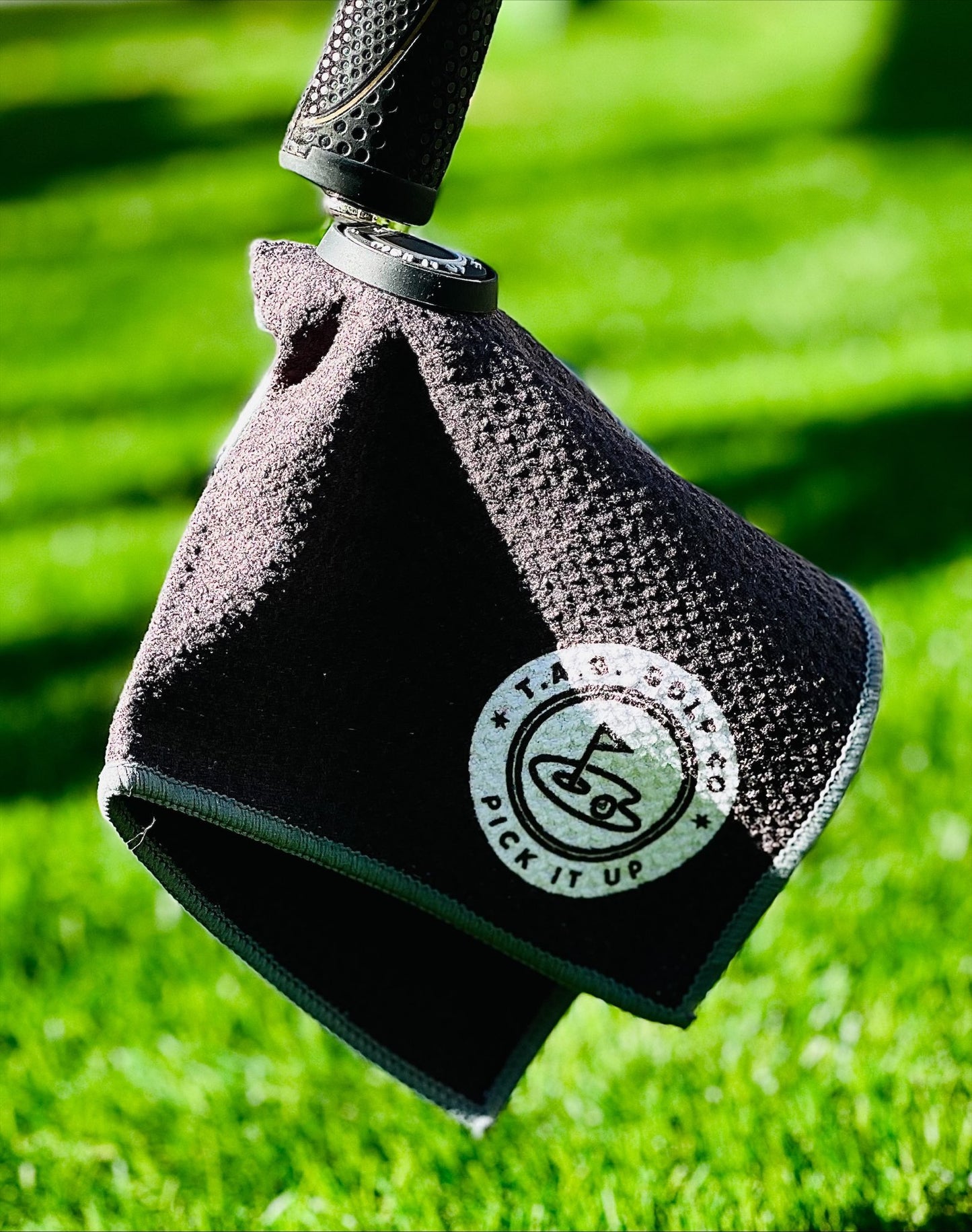 Pick It Up Series - Sidekick Small Magnetic Towel - Black