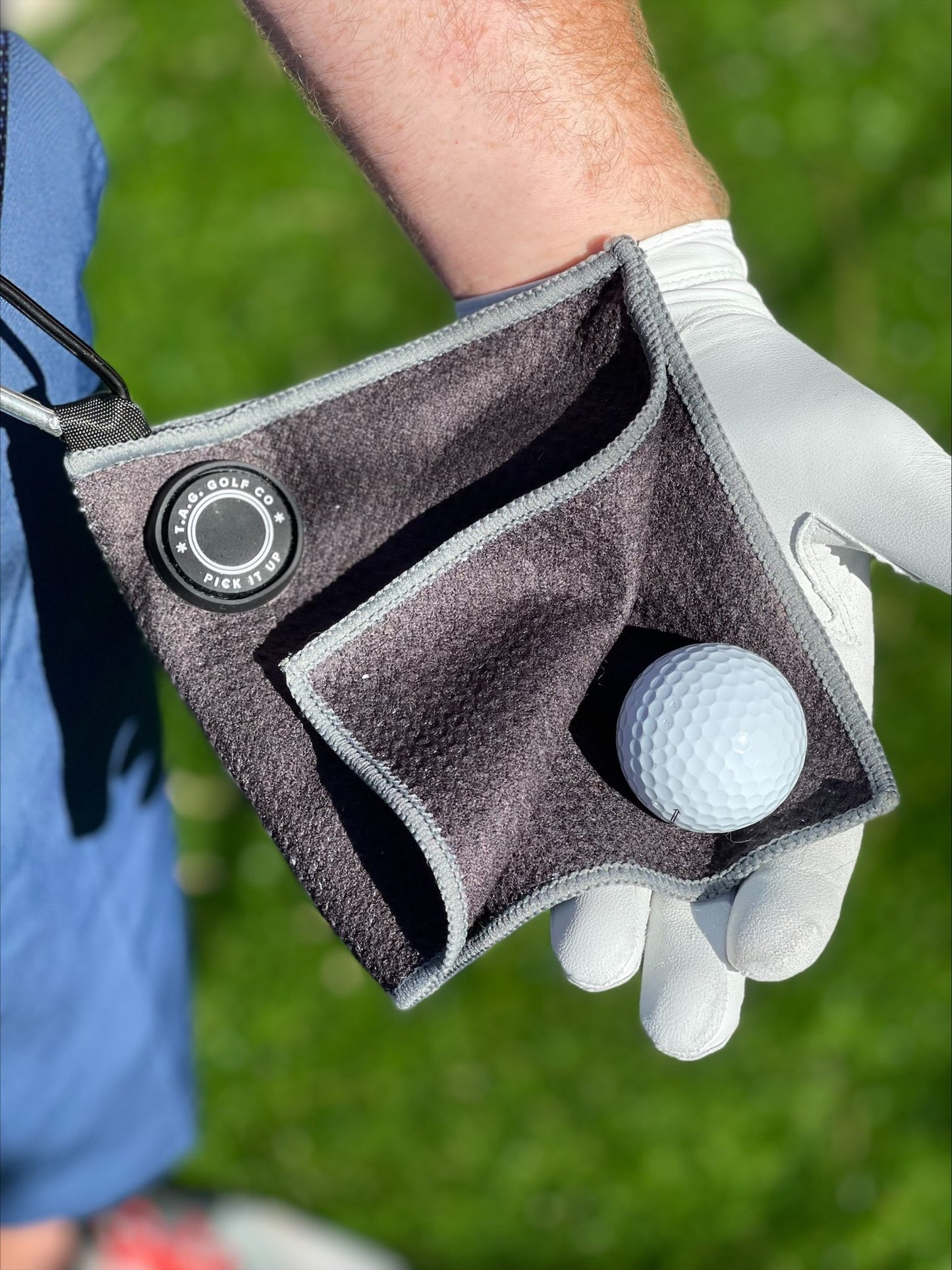 Pick It Up Series - Sidekick Small Magnetic Towel - Black
