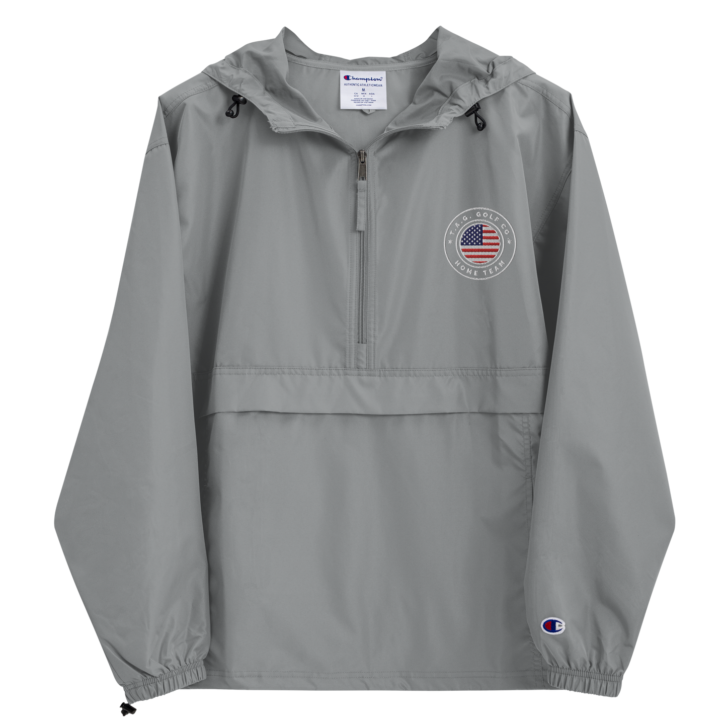 Home Team Logo Embroidered Champion Packable Jacket