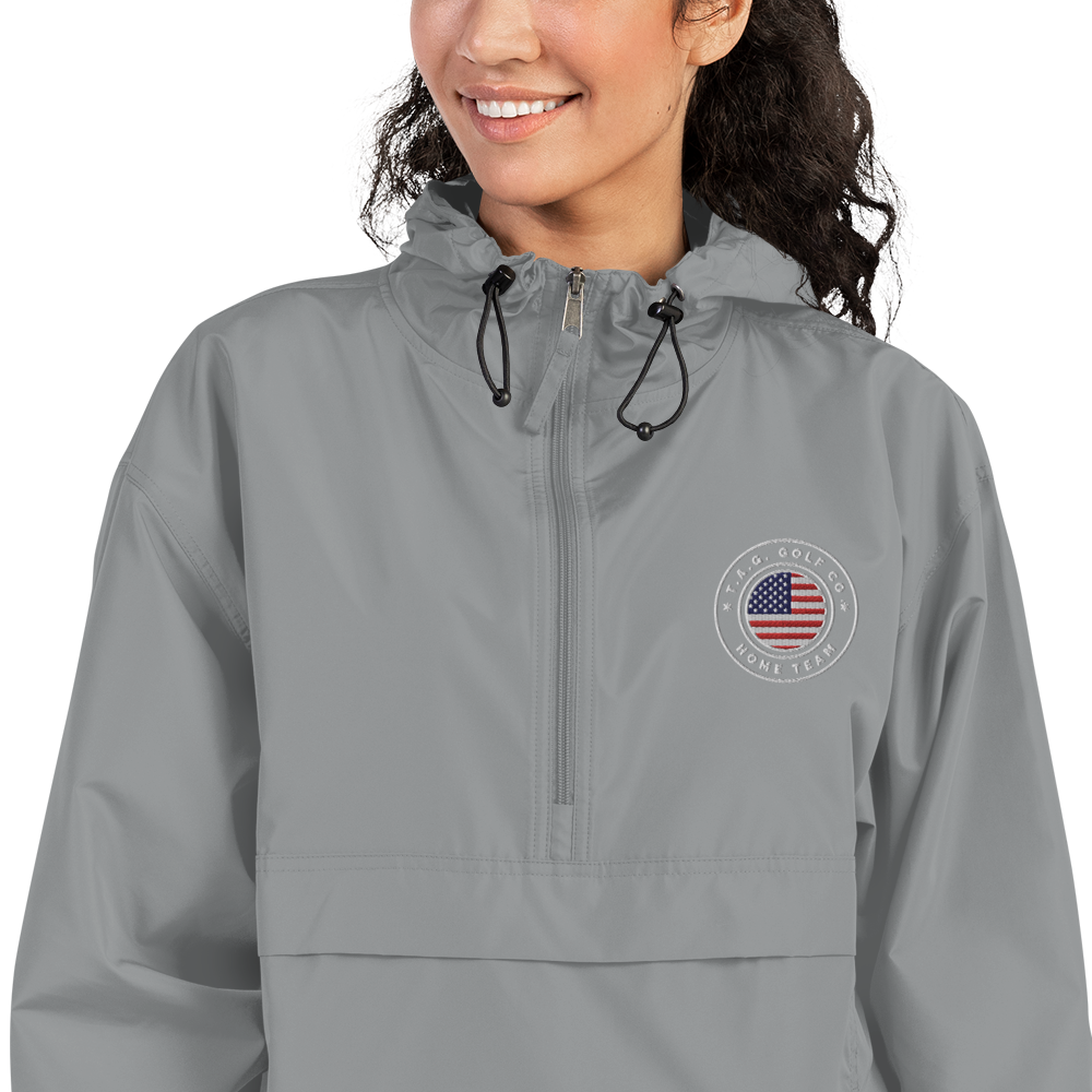 Home Team Logo Embroidered Champion Packable Jacket