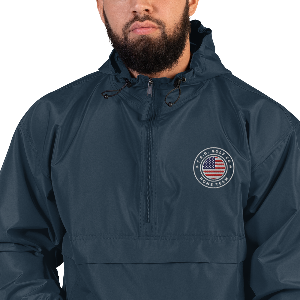 Home Team Logo Embroidered Champion Packable Jacket