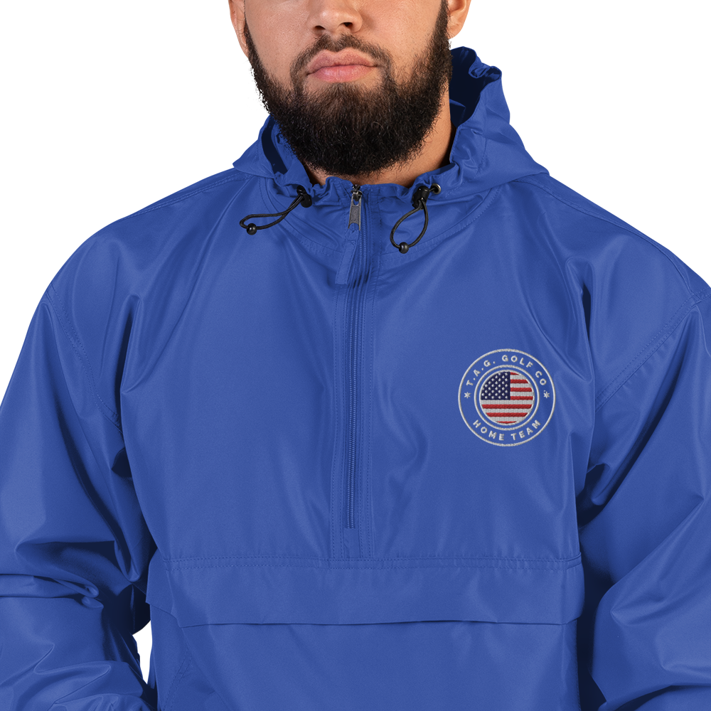 Home Team Logo Embroidered Champion Packable Jacket