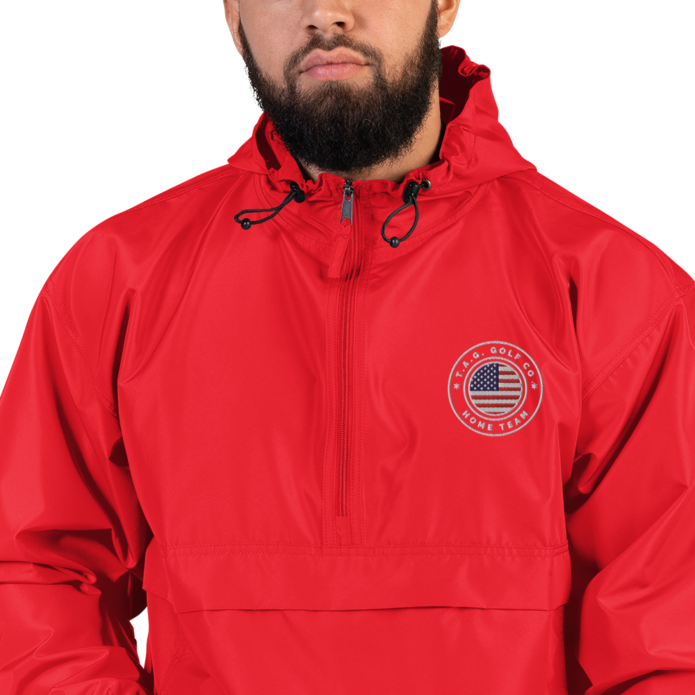 Home Team Logo Embroidered Champion Packable Jacket