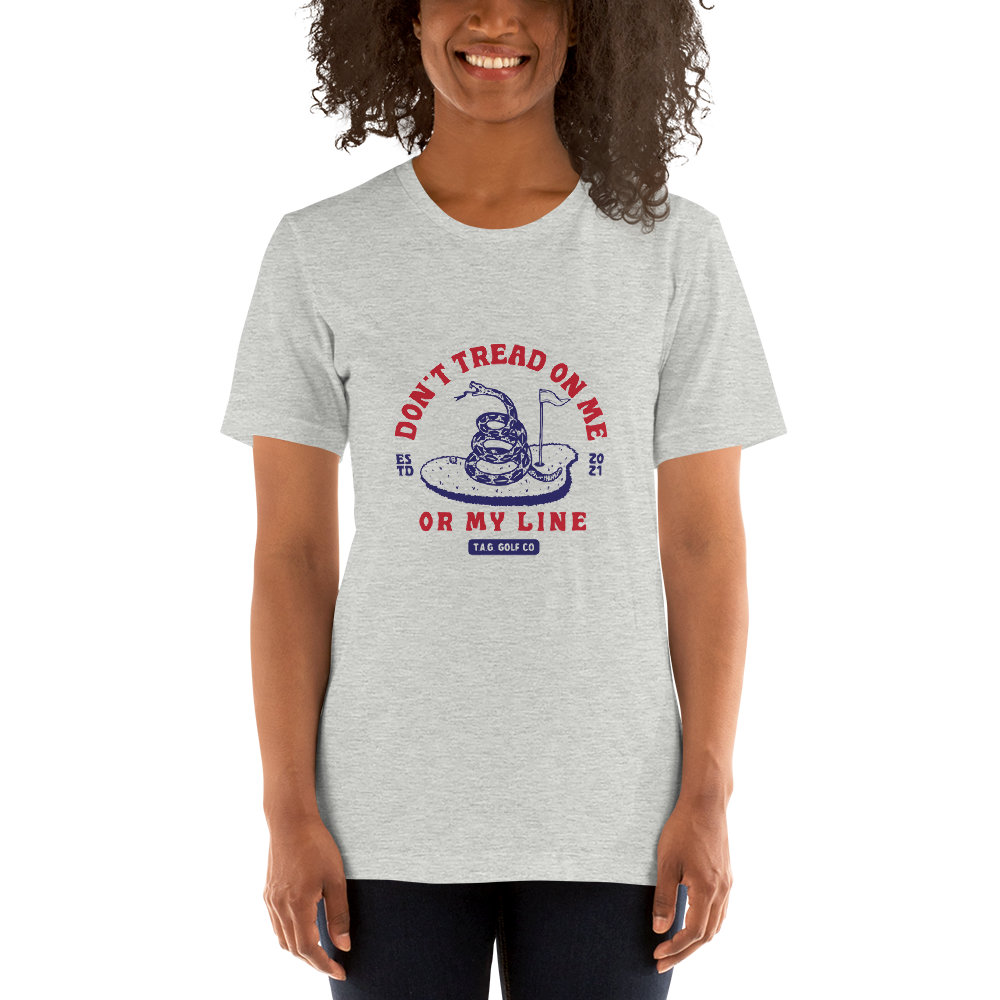 Don't Tread On Me T - Red & Blue Logo