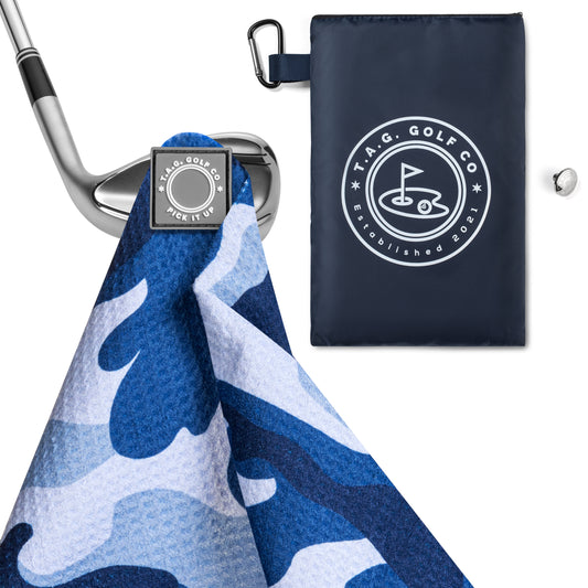 Blue Steel Signature Magnetic Golf Towel