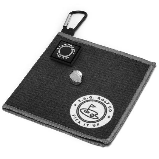 Pick It Up Series - Sidekick Small Magnetic Towel - Black