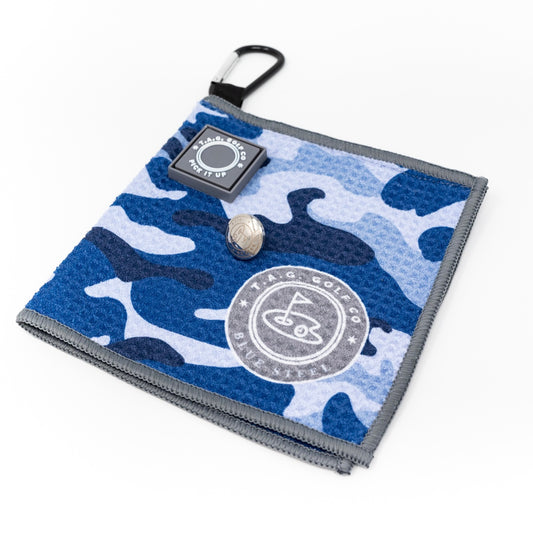 Blue Steel - Camo Series - Sidekick Small Magnetic Golf Towel