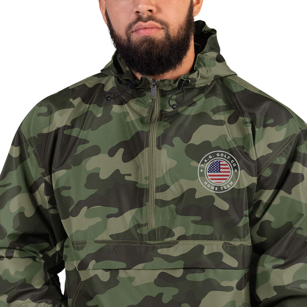 Home Team Logo Embroidered Champion Packable Jacket